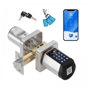 Sliver office apartment door lock fingerprint smart lock