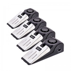 Alarmed durable wedge rubber heavy duty door stopper