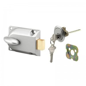 Mechanical mortise copper handle lock antique b...